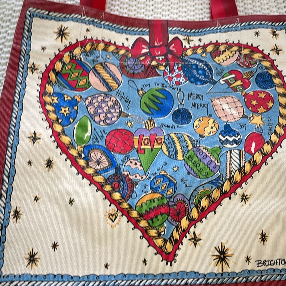 Brighton Colorful Love Print Canvas Tote Bag
Perfect for the holidays!